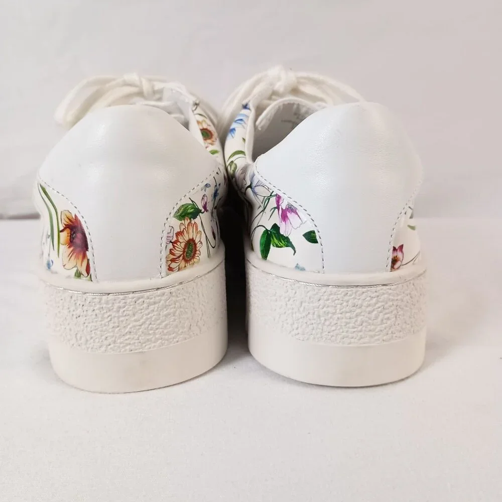 Johnny Was Downtown Fiska Multicolor Leather Sneakers Women 7 Authentic $268 - Picture 10 of 11